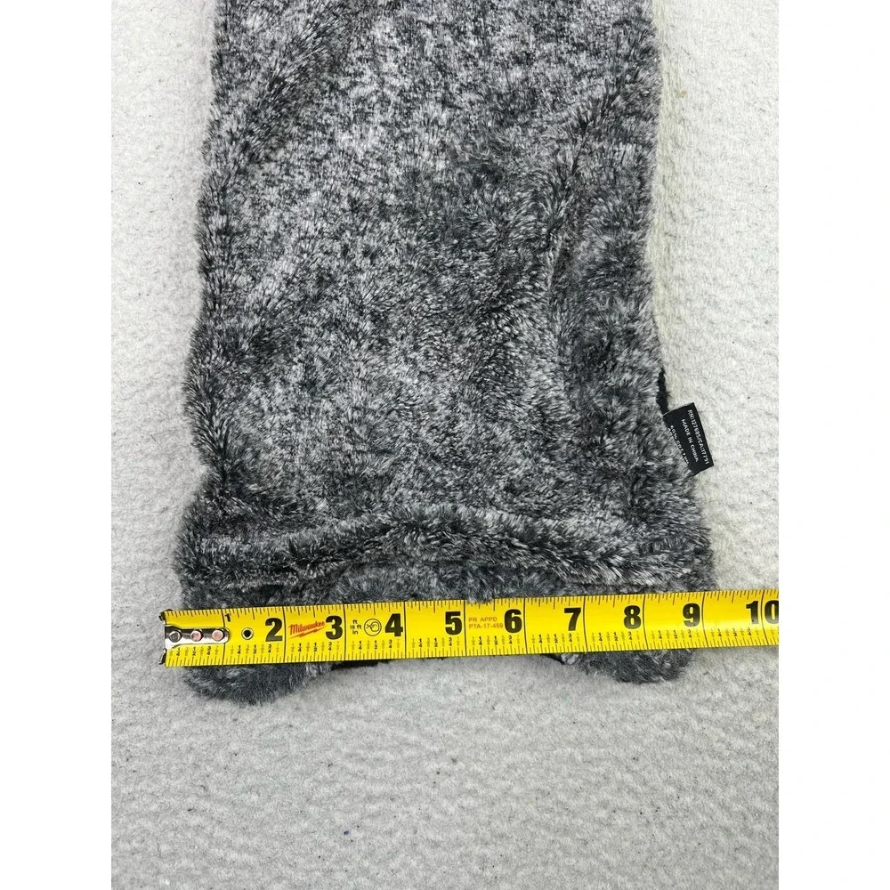 Superdry Blacklabel Scarf Mens One Size Cable Knit Faux Fur Snood Neck Warmer